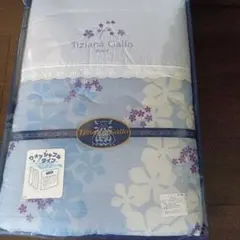 ダウン 肌布団シングル Tiziana Gallo 花柄のブルー系 - メルカリ