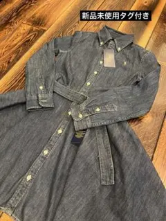 【新品タグ付き】POLO RALPH LAUREN シャツワンピース 140cm