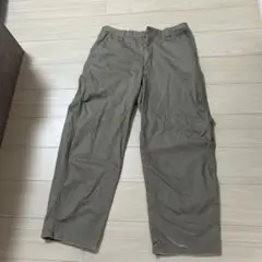 UNIQLO U ワークパンツ カーキ ウエスト88cm