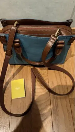 FOSSIL ショルダーバッグ 2way 青ブルーのサムネイル