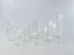 リューズガラス フラワーベース 9点セット