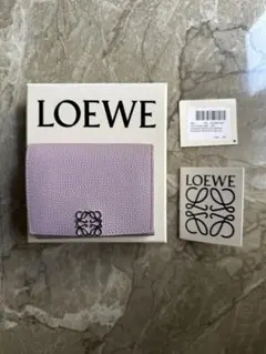 LOEWE ラベンダー 三つ折り財布