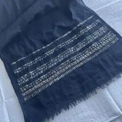CITRUS シトラス ビーズ刺繍 黒ストール