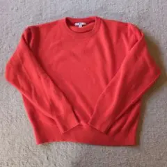 【しーも様専用】UNIQLO:C スムースコットンクルーネックセーターオレンジ