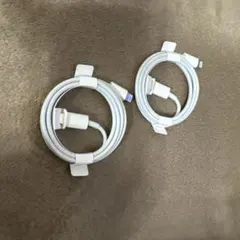 apple純正タイプC Lightningケーブル 2本セット