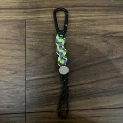 ペットボトルホルダー　ナイロン製カラビナ付きストラップ