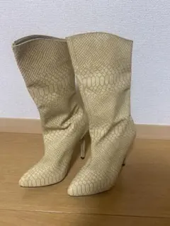 ⭐︎パイソン柄ブーツ⭐︎ 22.5〜23㎝