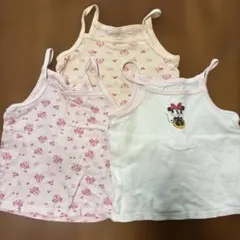 ミニーマウス キャミソール肌着　3枚セット　90