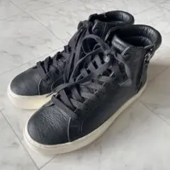 UGG OLLI アグ スニーカー オリサイドジップ シボ革 厚底 22.5