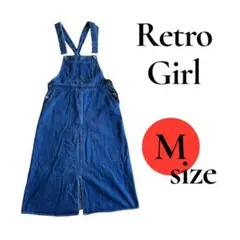 Retro Girl デニムサロペットスカート Mオーバーオール　レトロガールのサムネイル