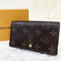 美品 ルイヴィトン モノグラム ポルトモネ ビエ トレゾール L字ファスナー