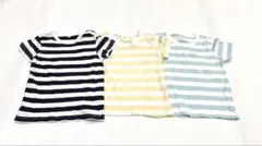 【無印良品】ストライプTシャツ 90cm 3枚セット
