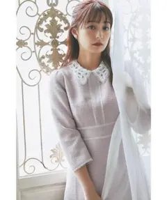 新品♡tocco closet☆ツイードワンピース　ホワイト