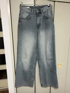 ZARA バギーフィットデニム エクストラバギー ブルー EU36