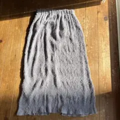 Samansa Mos2 グレー ロングスカート