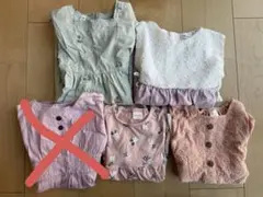 《90cm》夏服ワンピース4点セット まとめ売りのサムネイル