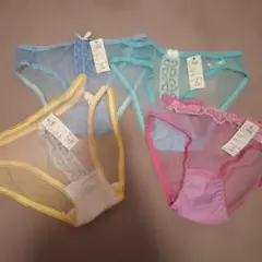 週末限定値下げ スケスケパンティー ショーツ 4枚セット Mサイズ