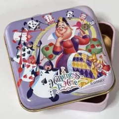 【美品】 ディズニー アリス ハートの女王 缶 小物入れ 空き缶 ケース 収納のサムネイル