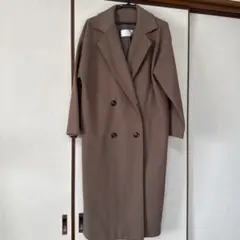 レディース ロングコート ブラウン