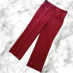ラコステ レッド ゴルフウエア ワンポイント スラックス パンツ サイズ82