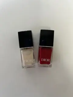 『Dior』ネイルカラー 2本セット/ベージュ&レッド