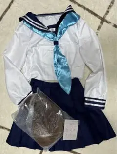 今週だけ！セール しかのこのこのここしたんたん　セーラー服とウィッグセット