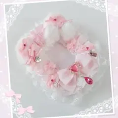 600 硬質ケース♡トレカデコ♡レースデコ♡アイシーピンク♡ねこみみ♡