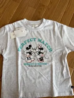 新品　ミッキーマウス、ミニーマウス半袖Tシャツ　120 しまむら　Disney