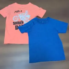 オレンジと青のTシャツセット