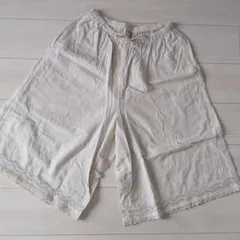 【美品】SM2 サマンサモスモス　ガウチョパンツ　アイボリー