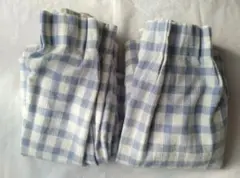 ギンガムチェック カーテン 厚手 ブルー ホワイト　ナチュラル系 2枚セット