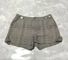 バーバリーロンドンブルーレーベル チェック柄 ショートパンツ M相当