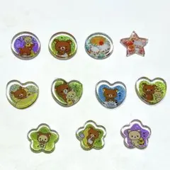 おはじきシール 11枚セット 平成レトロ リラックマ クマ