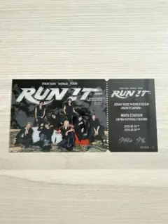 StrayKids RUN IT MUFGスタジアム ピクチャーチケット 国立