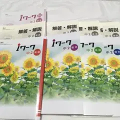 iワーク 中2 国語 数学 英語 理科 解説書のサムネイル