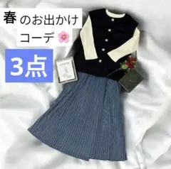 美品♡春コーデ3点　まとめ売り　ブルー　フェミニン　パール　ニット　綺麗めのサムネイル