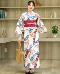 utatane 浴衣2点セット 綿麻 紺色の麻の葉と鞠 3Lサイズ - メルカリ