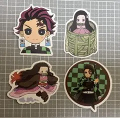 鬼滅の刃　ステッカー　4枚まとめ売り