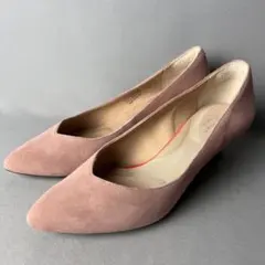 76. ロックポート スエード アーモンドトゥ ローズトープ 22.5cm