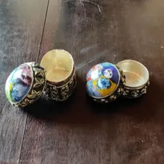 ベネチアンガラス ヴィンテージのピルケース 小物入れ