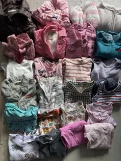 子供服セット 女の子服　冬物ダウンなどまとめ売り90.100.110.120cm