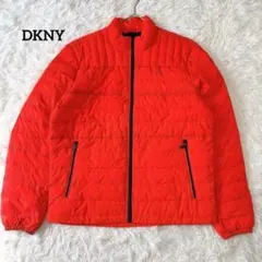 DKNY 中綿ジャケット M オレンジ スタンドカラー ロゴ ジャケットのサムネイル