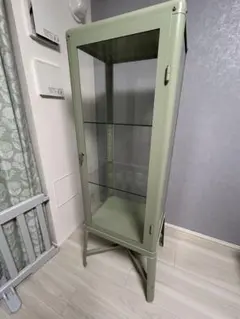 美品】IKEA RUDSTA ルードスタ コレクションケース ライトグリーン