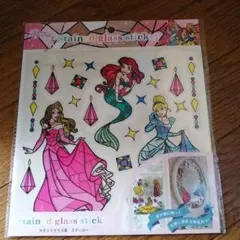未使用！ステンドグラス風ステッカー/プリンセス