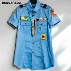 新品 DSQUARED2 ワッペン 半袖シャツ 42 ここのえ イタリア製のサムネイル