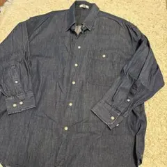 UNIQLO U ダークブルー デニムシャツ M