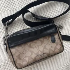 COACH ショルダーバッグ ベージュ/ブラック/ユニセックス