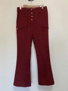 50s TREGO´S WESTWEAR バーガンディ フレアパンツ スラックス