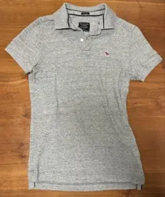 Abercrombie & Fitch グレー ポロシャツ　メンズサイズS