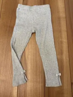 おまけつき グレー リボン付き レギンス ⭐︎110cm。